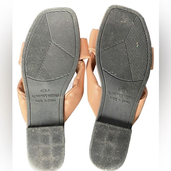 Sole Mates Pale Pink Knotted Slip On Flats with Square Toe (Size: 8) - Picture 6 of 10